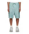 Juunj Green Dye Shorts In Blue