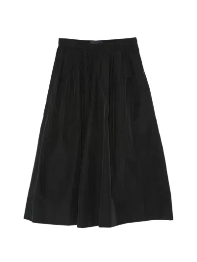 Juunj Elasticated-waistband Pleated Palazzo Pants In Black