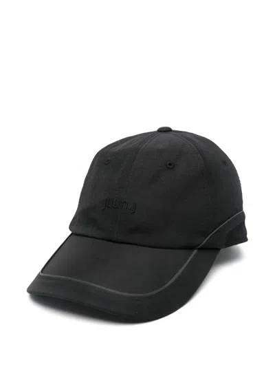 Juunj Embroidered-logo Bas In Black