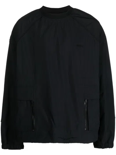 Juunj Embroidered-logo Sweatshirt In Black