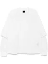 Juunj Embroidered Logo Sweatshirts In White