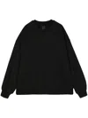 Juunj Embroidered-motif Cotton Sweatshirt In Schwarz