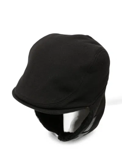 Juunj Faux-shearling Ear-flap Hat In Black