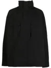 Juunj Flap-pockets Hooded Jacket In Black