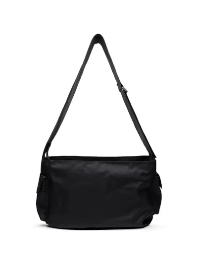Juunj Flap-top Messenger Bag In Black