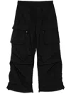 Juunj Front Cargo Pocket Pants In Black