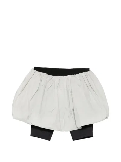 Juunj Gathered Balloon-hem Skirt In Gray