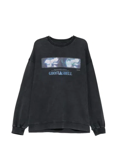 Juunj Ghost In The Shell Printed T-shirt In Black
