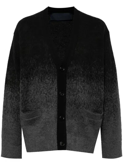Juunj Gradient Cardigan In 4 Ash