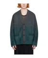 Juunj Juun. J Wool-mohair Gradient Cardigan In Black