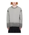 Juunj Gradient Round Neck Sweater In Gray