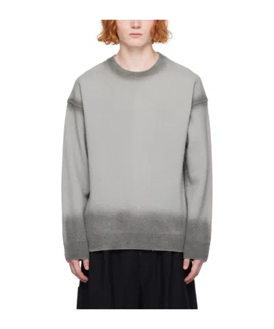 Juunj Gradient Round Neck Sweater In 4 Ash