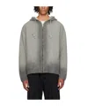 Juunj Gradient Zipper Sweater In Gray