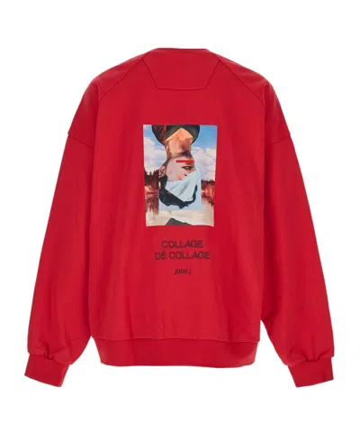 Juunj Graphic Sweater In Red
