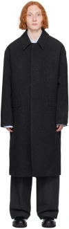 Juunj Tailored Wool-blend Coat In 4 Ash