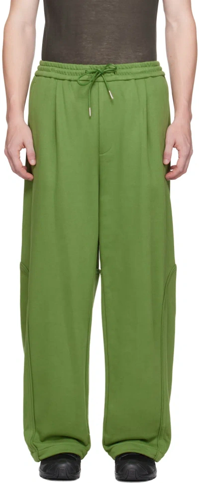 Juunj Green Cotton Sweatpants In J Olive