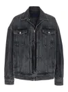 Juunj Grey Jacket With Wide Notched Revers And Dropped Shoulders In Gray
