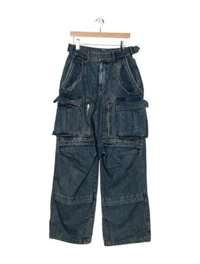 Pre-owned Juunj High-rise Wide Leg Jeans In Blue