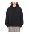 Juunj Hooded Long-sleeved Casual Jacket In Black