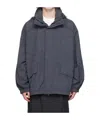 Juunj Gray Oblique Cut Track Jacket In Gray