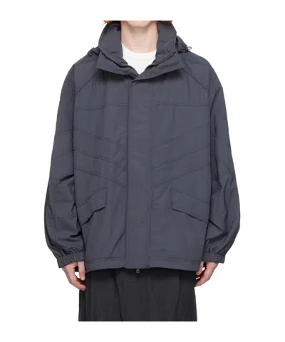 JUUNJ HOODED ZIPPER CASUAL JACKET