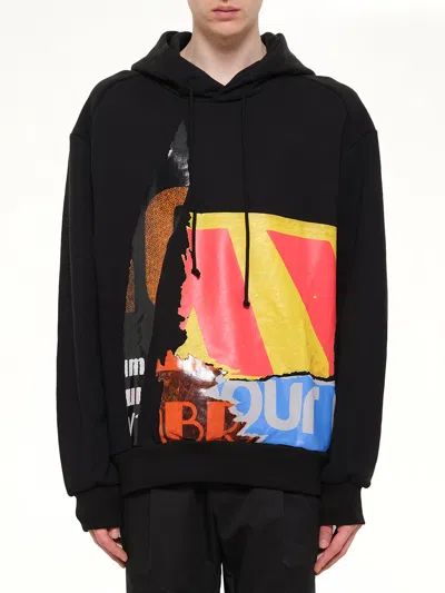 Juunj Black Printed Hoodie