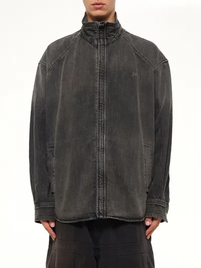 Juunj Hoodie Detachable Leather Jumper In Brown