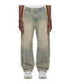 Juunj Juun. J Washed Curved-seam Wide Jeans In Nude