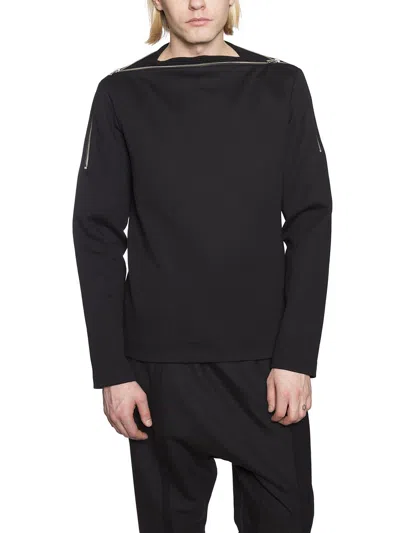 Juunj Juun J Knitting Collar Sweashirt In Black