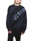 Juunj Juun J Oversized Crewneck Sweatshirt In Blue