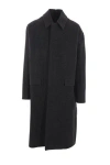 Juunj Tailored Wool-blend Coat In Ash
