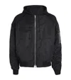 Juunj Multiple Front Pockets Bomber Jacket In Black