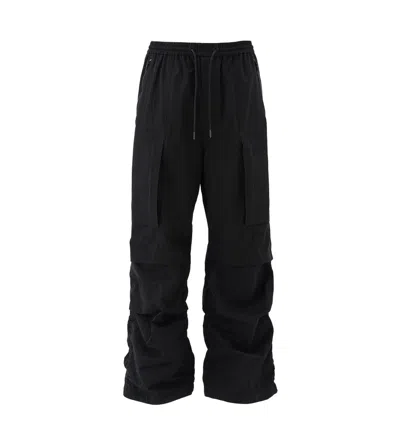 Juunj Black Puckered Cargo Pants