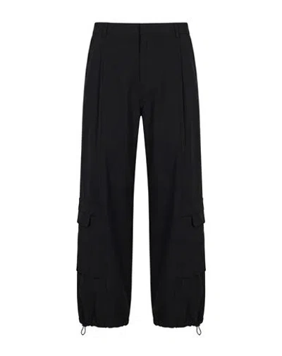 Juunj Juun. J Man Pants Black Size 30 Wool, Polyurethane