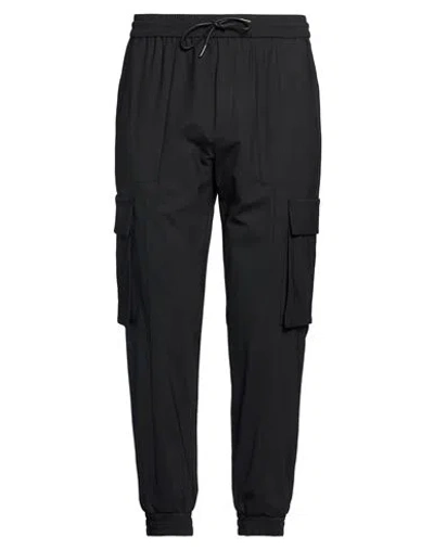 Juunj Juun. J Man Pants Black Size 32 Polyester, Wool, Polyurethane