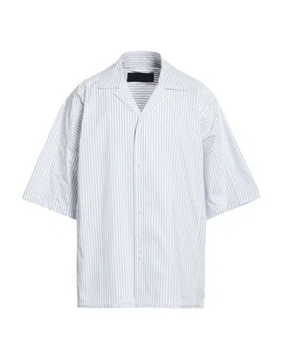 Juunj Juun. J Man Shirt White Size 40 Cotton, Polyester In Blue
