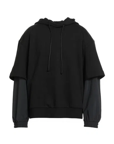 Juunj Juun. J Man Sweatshirt Black Size M Cotton, Polyester, Polyurethane