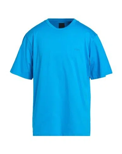 Juunj Juun. J Man T-shirt Azure Size S Cotton In Blue