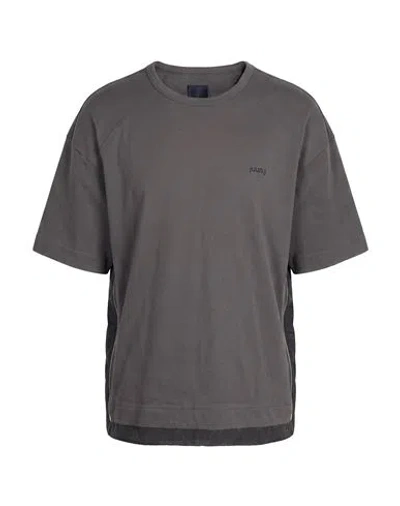 Juunj Juun. J Man T-shirt Charcoal Size M Cotton, Nylon In Gray