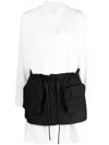 Juunj Layered Long-sleeve Shirt In White