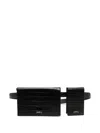 Juunj Leather Belt Bag In Black