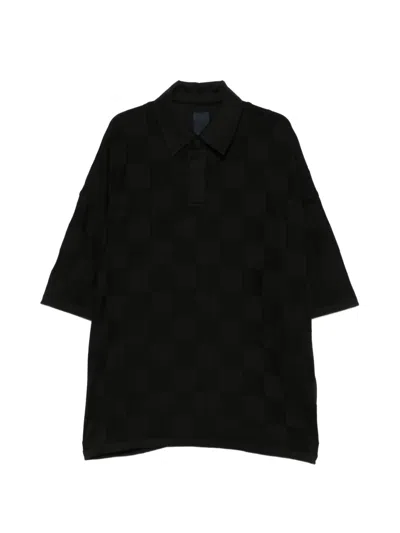 Juunj Logo-detail Polo Shirt In Black