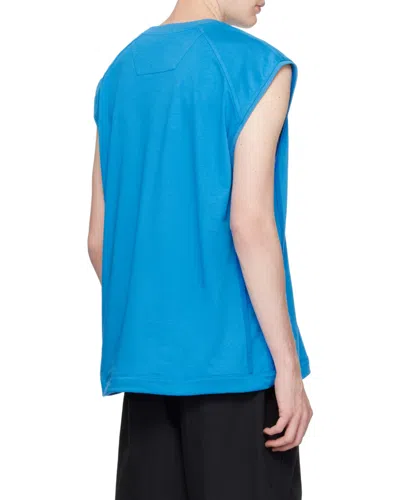 Juunj Logo-embroidered Cotton T-shirt In Blue