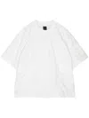 Juunj Logo-embroidered Panelled T-shirt In White