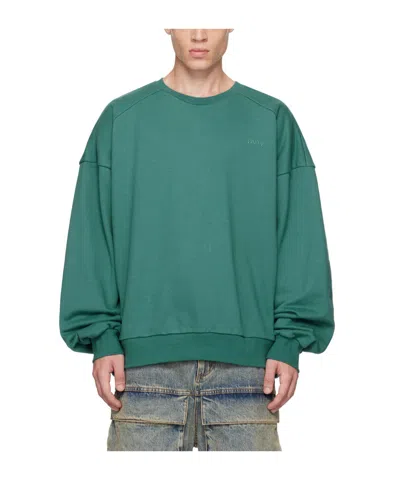 Juunj Green Embroidered Sweatshirt In M Green