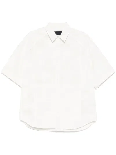 Juunj Logo-embroidered Shirt In White
