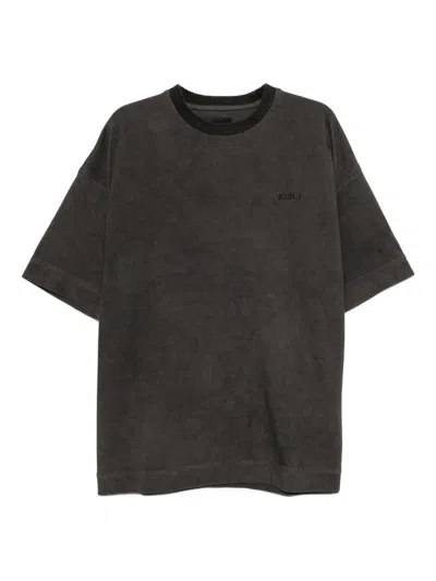 Juunj Logo Embroidered T-shirt In Gray