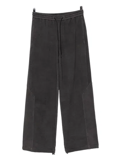 Juunj Logo-embroidered Trousers In Gray