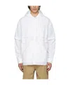 Juunj Logo Hooded Casual Jacket In White