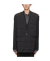 Juunj Logo Laminated Blazer In Black